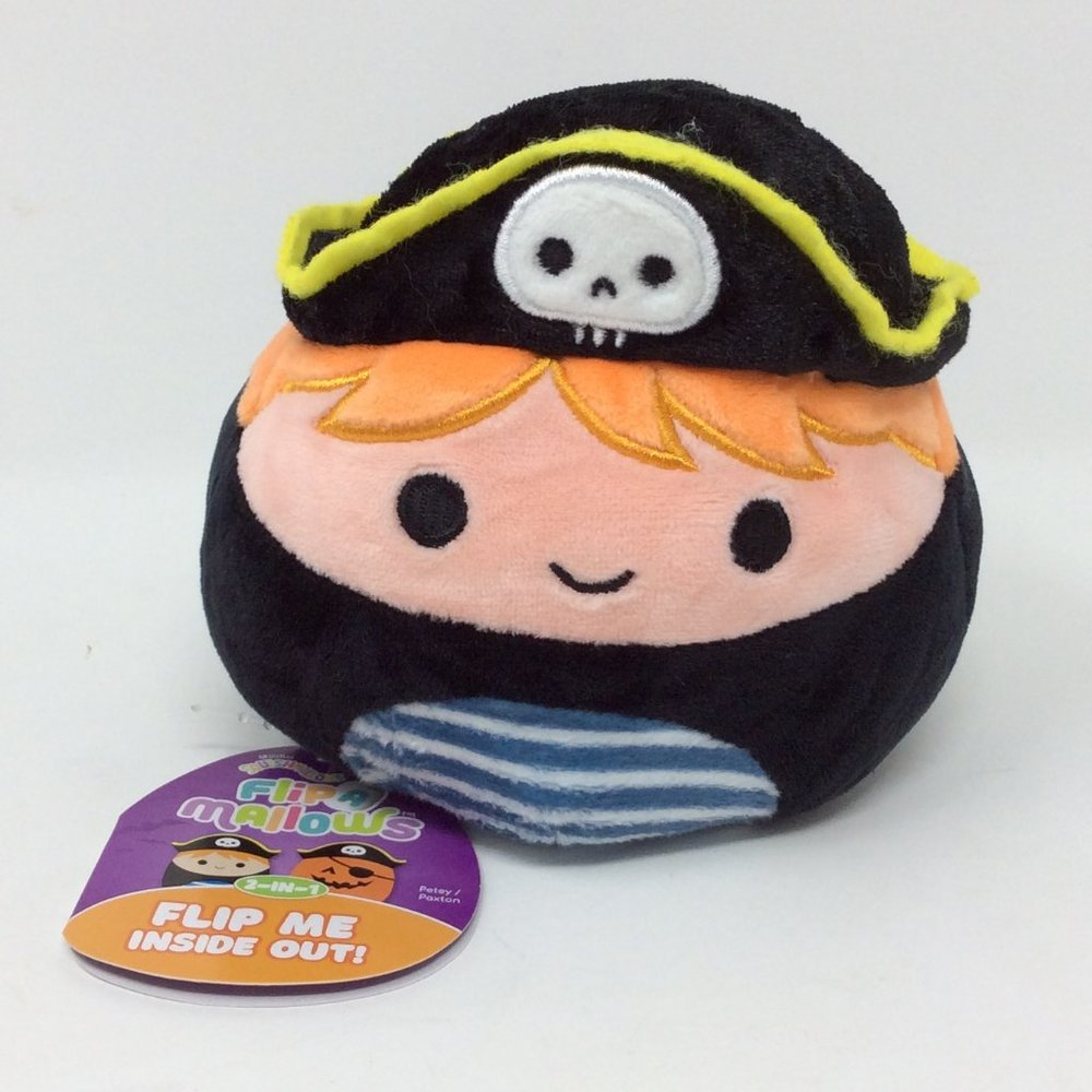 5” Petey the Pirate and Paxton the Pumpkin FLIPAMALLOW  Squishmallows